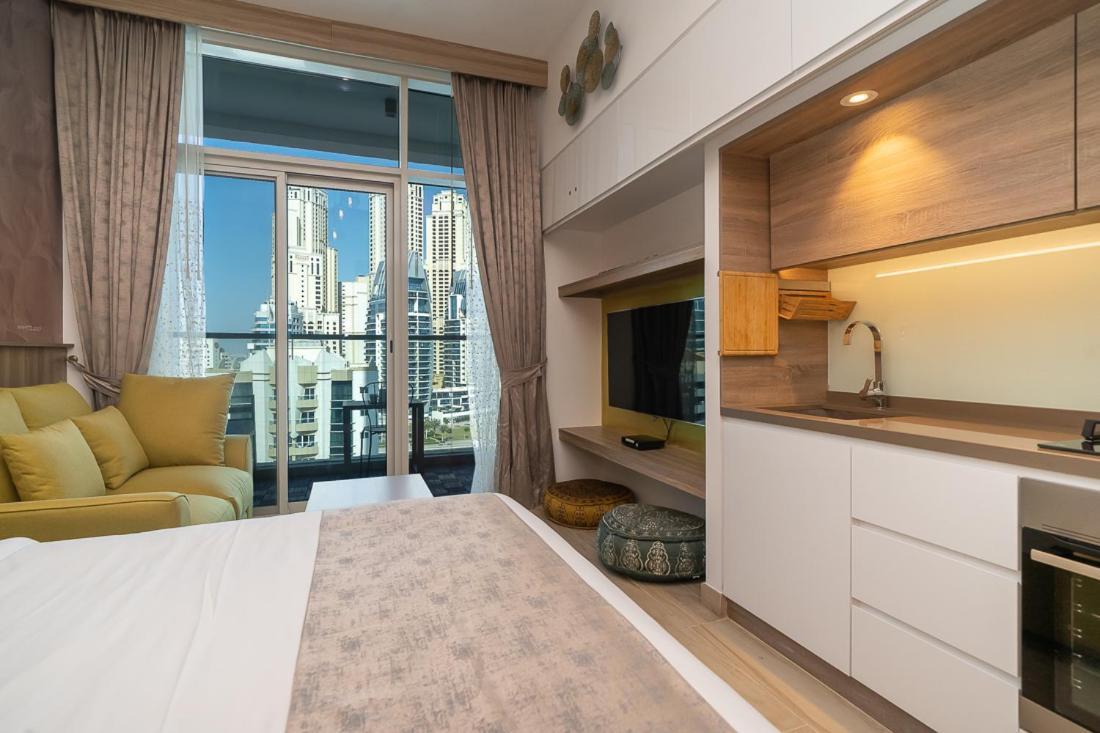 Higuests - Designer Studio In Dubai Marina With Amazing Views Extérieur photo